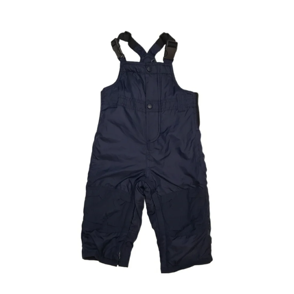 Baby Gap 12-18m Navy Fleece Lined Snowbib Overalls